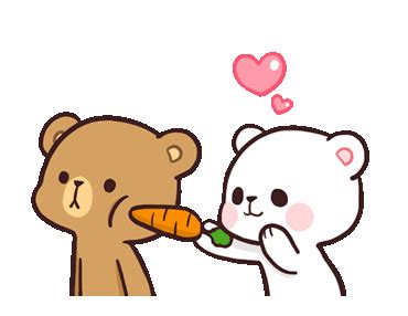 Pin by Mirahari on Gif stunning | Cute bear drawings, Cute love gif, Cute love cartoons