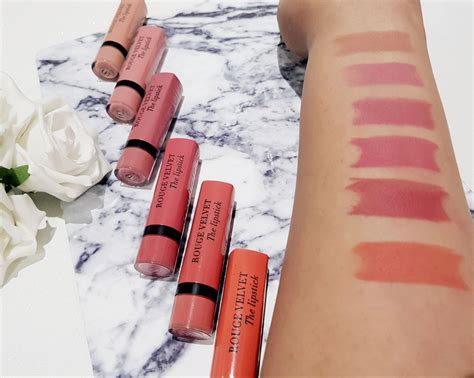 Bourjois Rouge Velvet Lipstick Review And Swatches