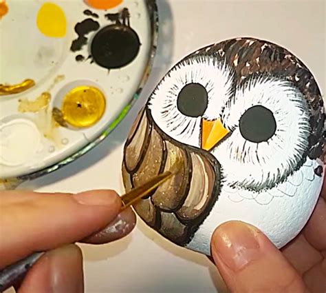 How To Paint Owl Rocks