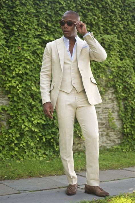 Men Linen Suits Men Suits Ivory Piece Line Suits Two Button Linen Suits Wedding Groom Wear