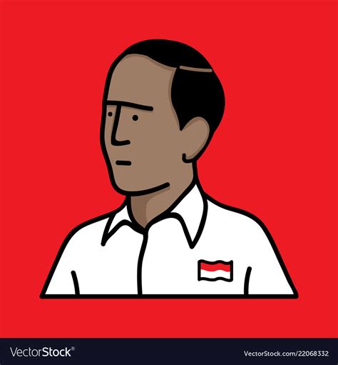 Joko Widodo Image Royalty Free Vector Image Vectorstock