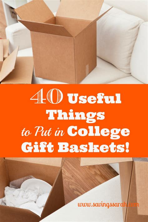 40 Useful Things To Put In College T Baskets Earning And Saving
