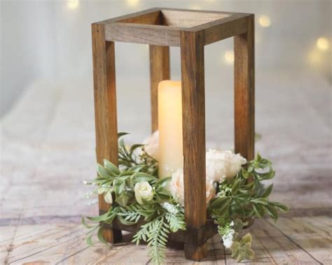 Wood Lantern Centerpieces For Wedding Lantern Centerpiece Etsy