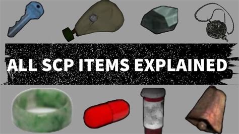 All Scp Items Explainedscp Containment Breach Guide Youtube