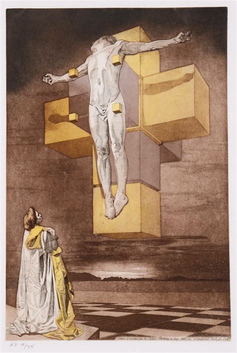 Original Salvador Dali Crucifixion Corpus Hypercubus Ebth