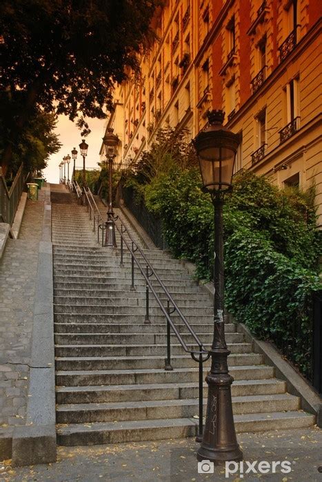 Paris Escalier De La Butte Montmartre Poster Pixers We Live To Change