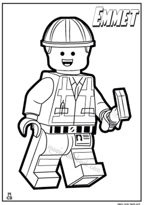Lego robber coloring page crokky coloring pages. Emmet Coloring Pages - Coloring Home