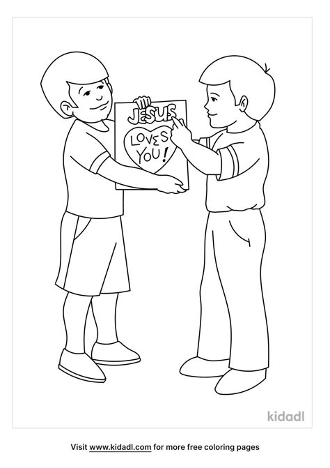 Telling Others About Jesus Coloring Pages