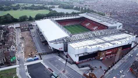 Aerial Drome View Shows Rapid Pace Of Anfield Redevelopment Pics Co