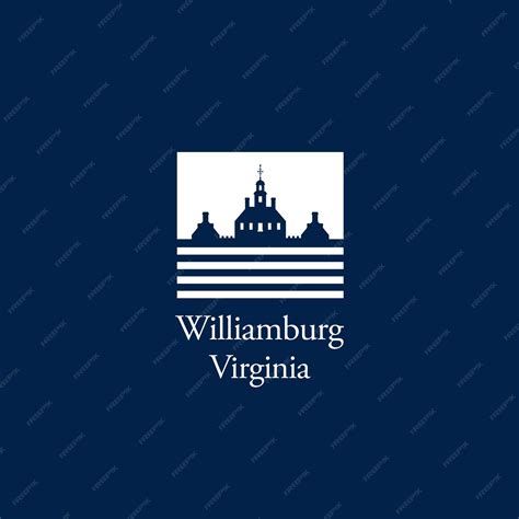 Premium Vector | Williamsburg virginia landmark building logo modern