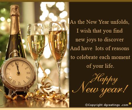 Scroll below and see 10 samples of new year messages that can be used for your new year greeting card. Send Happy New Year Messages - Dgreetings