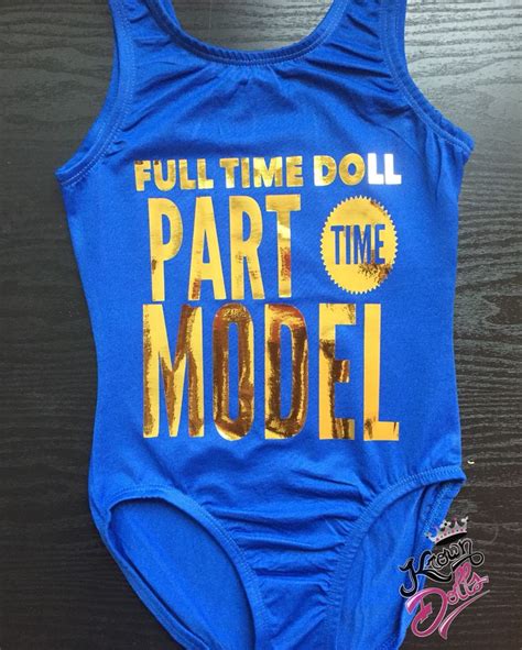 full time doll part time model royal blue and metallic gold perfect for… leotards part time
