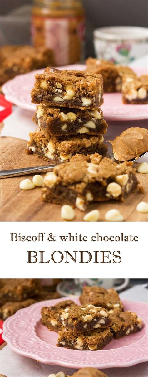 Biscoff And White Chocolate Blondies Gourmet