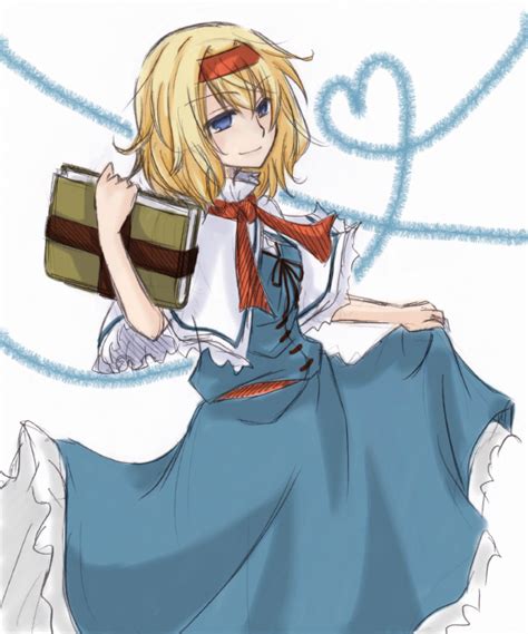 safebooru alice margatroid blonde hair blue eyes book heart heart of string solo sy0610 touhou