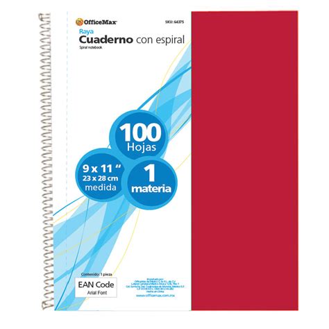 Cuaderno Profesional Rayado Officemax 100 Hojas Omx A Domicilio