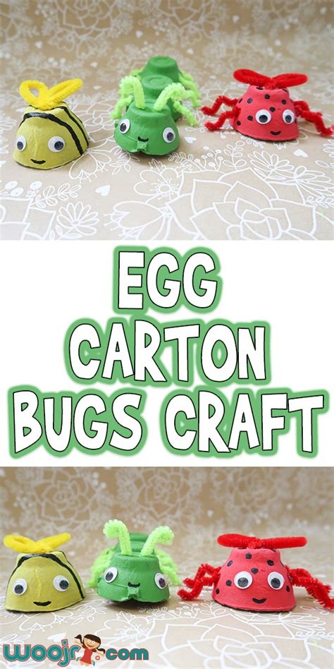 Egg Carton Bugs Craft Woo Jr Kids Activities Childrens Publishing
