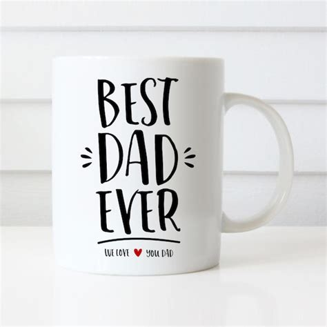 Best Dad Ever Mug Fathers Day Mug Fathers Day Etsy Hong Kong