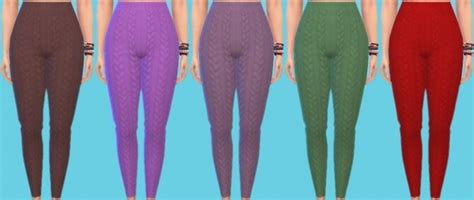Eco Lifestyle Knitted Leggings At Annetts Sims 4 Welt Sims 4 Updates