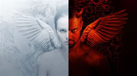 X Angel Vs Demon K Hd K Wallpapers Images Backgrounds Photos And Pictures