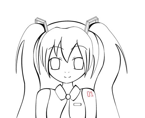 ~anyone who feels a burning desire to color this may do so, i'll include a color prepped transparent pgn, and for those arrogant enough to. Miku Coloring Pages at GetColorings.com | Free printable ...