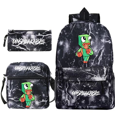 Unspeakable Backpack Students Schoolbags Pencil Case Shoulder Bags