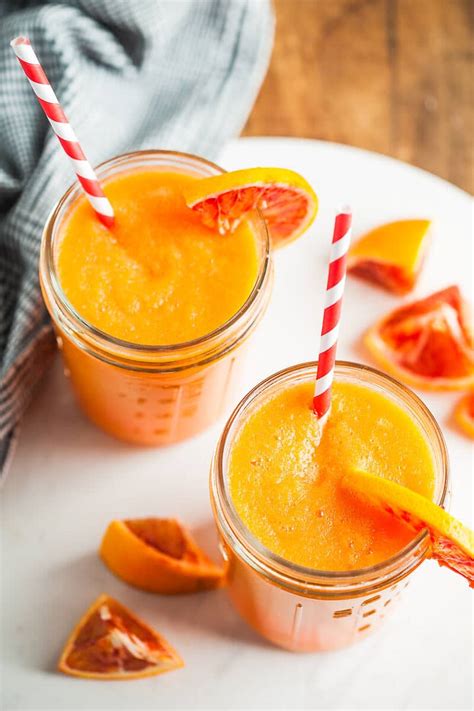 Apple Carrot Orange Smoothie Vibrant Plate