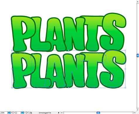 Create Plants Vs Zombie Type In Illustrator