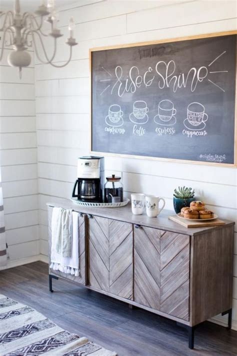 Elegant Home Coffee Bar Design And Decor Ideas Farmhouse Coffee Bar