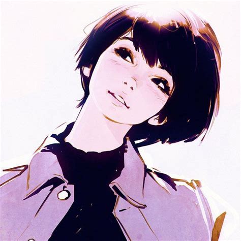 Anime Picture 1080x1080 With Original Kr0npr1nz Single Blush Short Hair