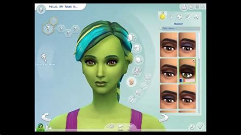 Create A Sim The Sims 4 Alien Youtube