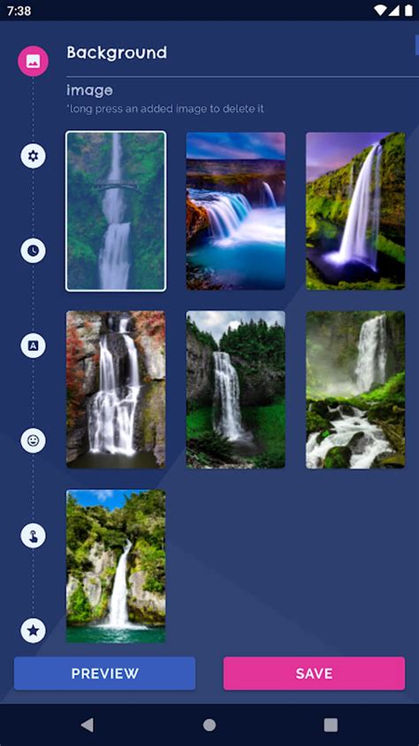 Waterfall 4k Live Wallpaper Apk لنظام Android تنزيل