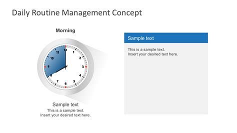 Free Simple Clock Management Powerpoint Template Slidemodel