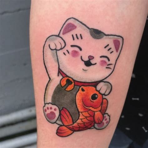 David gillet from lucky cat has done a majority of my color tattoos. lucky cat tattoo on Tumblr
