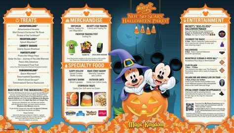 Tickets To Mickey's Not-so-scary Halloween Party - Mickey's Not-So-Scary Halloween Party guide map 2014 - Photo 1 of 2