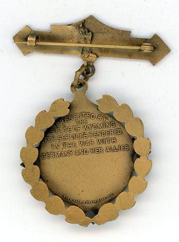 Wyoming World War I Service Medal Floyds Medals