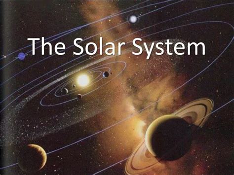 Ppt The Solar System Powerpoint Presentation Id2658456