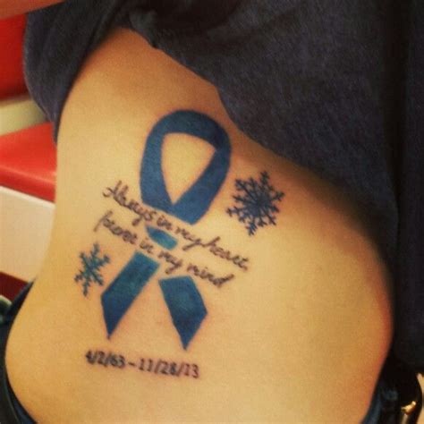 Colon Cancer Ribbon Tattoo Designs Procreatelinearttutorial