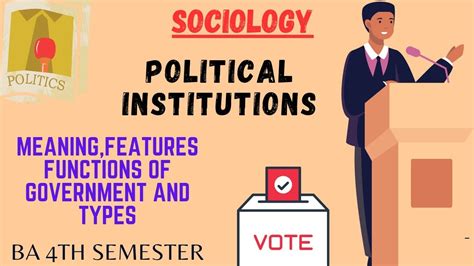 Political Institutions In Sociology State Functions Of Government