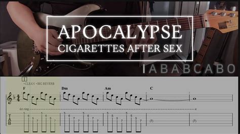 Apocalypse Cigarettes After Sex Guitar Playalong × Tab Youtube