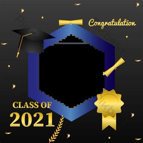 Class Of 2021 Graduation Frame Design Ai Png Images Free Download