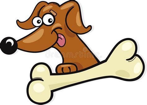 Funny Dog With Bone Icon Stock Vector Illustration Of Comic 10526677