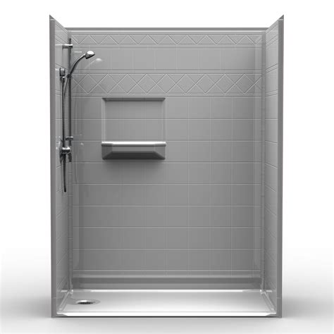 Check spelling or type a new query. Barrier Free Shower - Five piece 57x30 - Diamond Tile Look ...