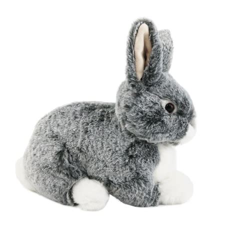 Shop For Lifelike Stuffed Animal Rabbit Plush Toy Grey Bunny Rabbit