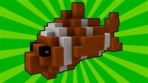 Minecraft How To Build A Clownfish In Minecraft Nemo Minecaft