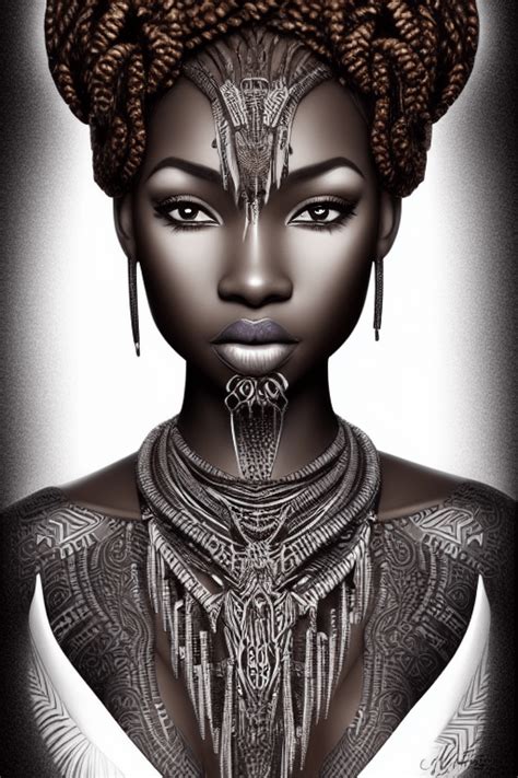 African Goddess 4k Graphic · Creative Fabrica
