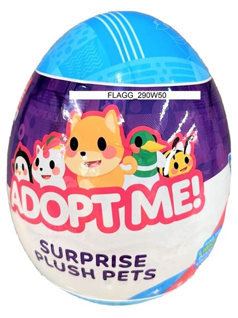2023 Adopt Me Surprise Egg Plush Pets 1 Mystery Stuffed Animal And Code