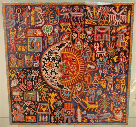 Huichol Bead Painting | This Huichol work of art is done ...