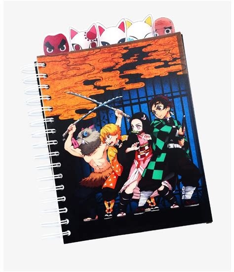 Demon Slayer Notebook With Tabs