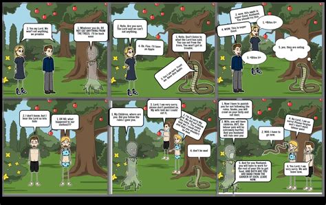 Adam And Eve Comic Strip Storyboard By 607f9f62