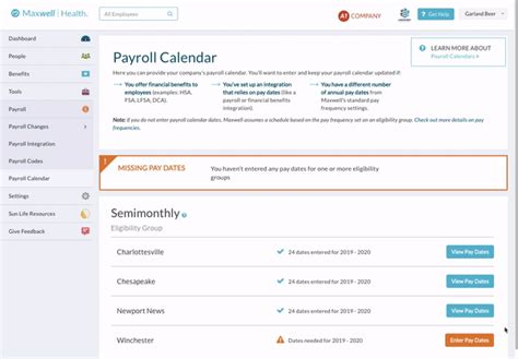 Set Up Your Payroll Calendar Support